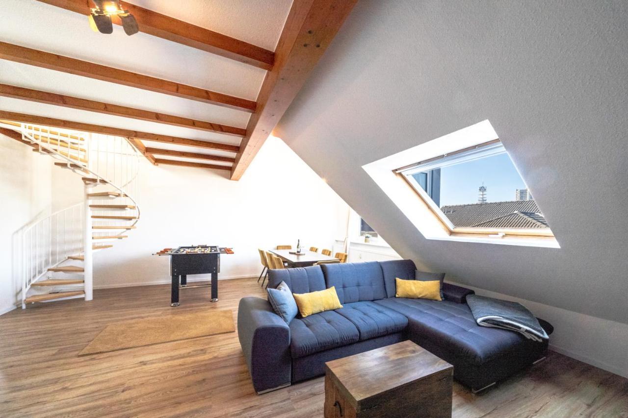 Stylisches Penthouse Zentral Tischfussball 100M2 Wii Hannover Dış mekan fotoğraf